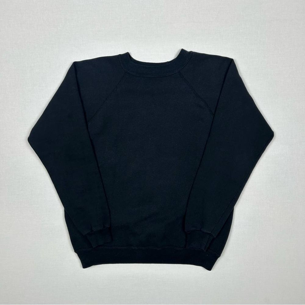 Vintage 1980s Hanes Black Crewneck